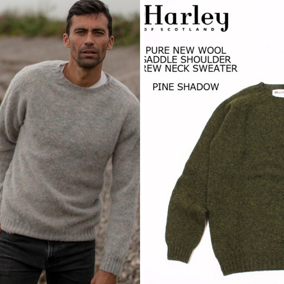 Harley Of Scotland Sweaters Harley Of Scotland New Wool Sweater Pineshadow Xl Poshmark